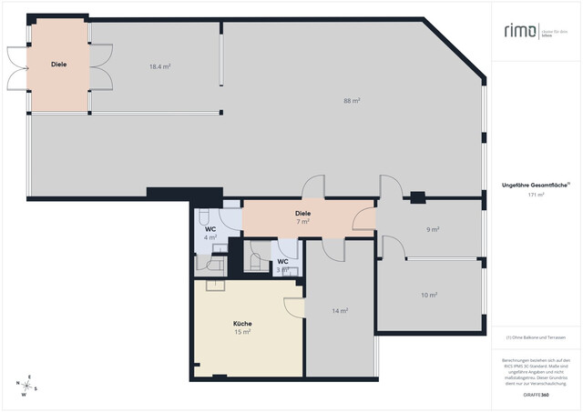 Viel Platz für Ihr Unternehmen – ca. 171 m² Bürofläche in Feldkirch