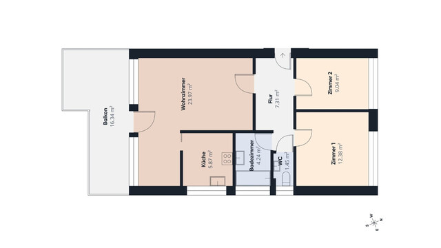 Dornbirn | Sonnige 3-Zimmer-Wohnung mit Blick auf den Karren