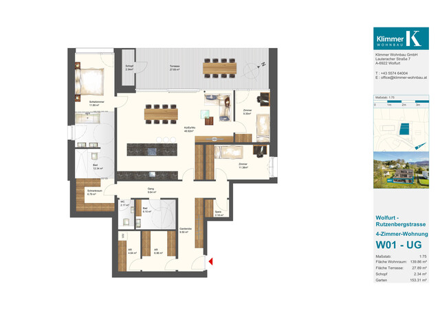 3 Wohnträume -1 Panorama. 4-Zimmer-Gartenwohnung W01