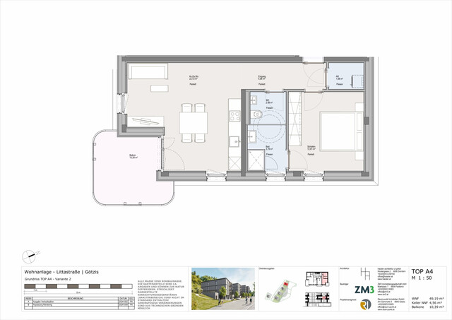 2-Zimmer-Terrassenwohnung in Götzis - Top A4