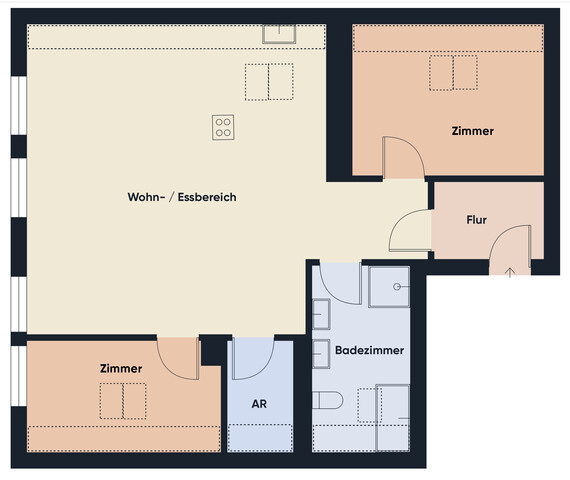 3-Zimmer-Wohnung im Herzen von Schwarzach