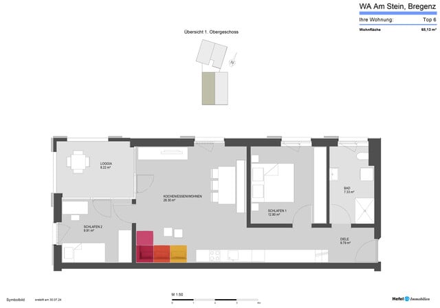 3-Zi-Wohnung mit herrlicher Süd-West-Ausrichtung