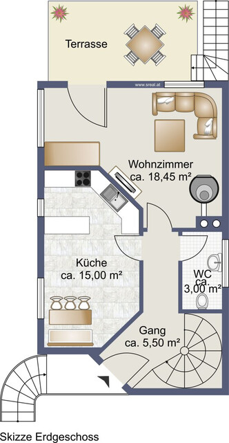 Gepflegte Doppelhaushälfte im Rohrbach in sehr ruhiger Lage