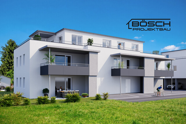 Moderne 3-Zimmer-Wohnung mit Sonnenbalkon im Obergeschoss  - Gaißau Flurweg Top 4