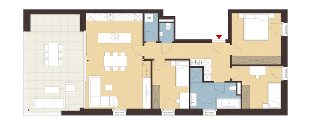 4-Zimmerwohnung mit Dachterrasse | B07