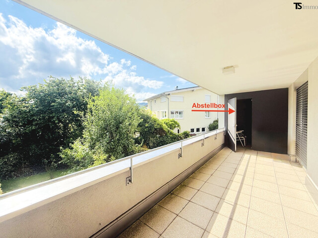 Lustenau: 2-Zimmer-Terrassenwohnung ca. 50 m2 mit Terrasse ca. 15 m2 – ruhige Lage, Lift