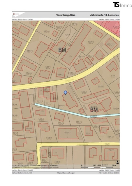 Lustenau: 2-Zimmer-Terrassenwohnung ca. 50 m2 mit Terrasse ca. 15 m2 – ruhige Lage, Lift
