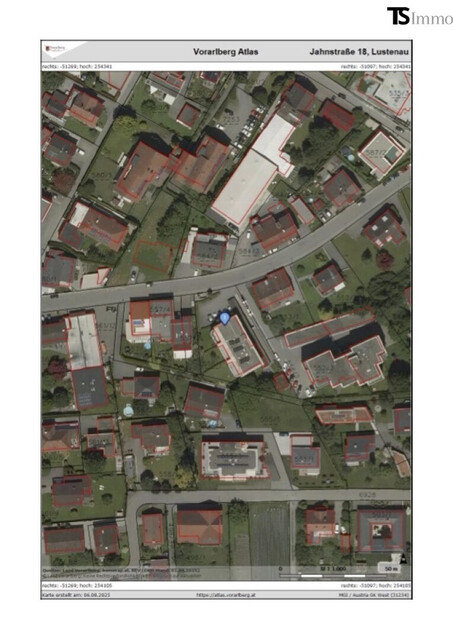 Lustenau: 2-Zimmer-Terrassenwohnung ca. 50 m2 mit Terrasse ca. 15 m2 – ruhige Lage, Lift