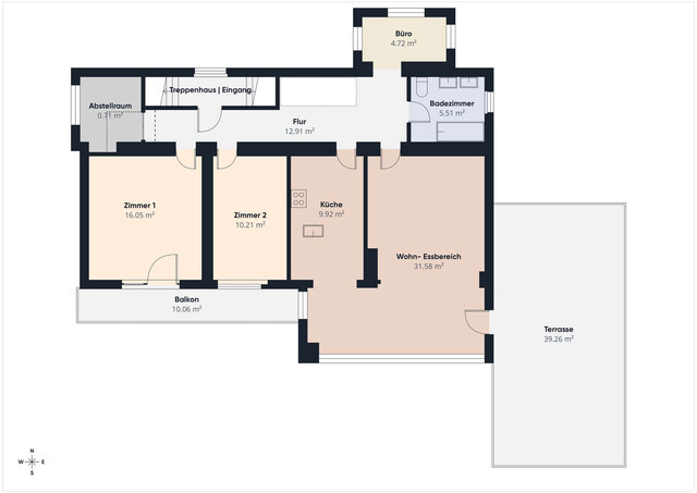 Hörbranz | Helle 3-Zimmer-Wohnung mit großzügiger Terrasse und Balkon