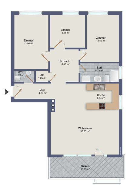 Zu vermieten: Familien-Hit in Feldkirch-Gisingen - ideale 4-Zimmerwohnung inkl. TG-Platz!