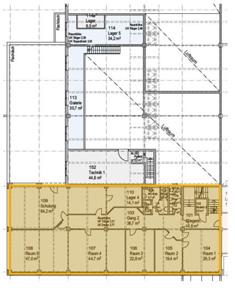 Dornbirn – Gewerbefläche (Büro/Lager/Produktion) im 1. OG mit ca. 296 m²  