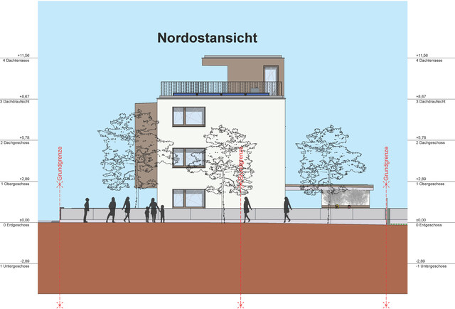 Top 2 Neubau Gartenwohnung mit Tiefgarage, Terrasse, Garten, Dachterrasse