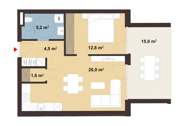 Sonnige 2-Zimmer-Gartenwohnung I Whg D02
