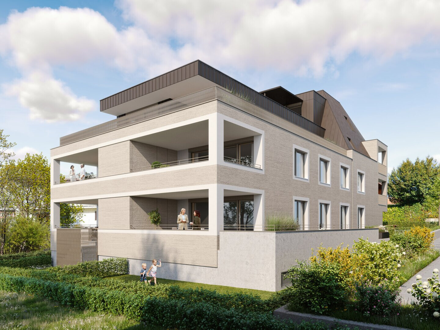 Ideal für Singles, Paare und Kleinfamilien: 3-Zimmer-Terrassenwohnung - Baustart erfolgt - Jetzt Nebenkosten sparen