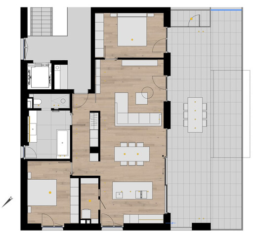 Exklusive 3-Zimmer-Dachterrassenwohnung in beliebter Wohnlage in Sulz