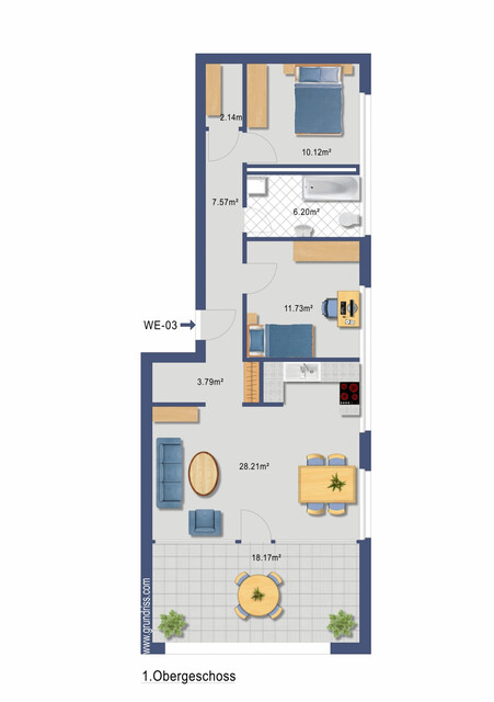 Moderne 3-Zimmerwohnung ideal für Familien
