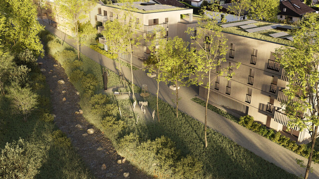 Exklusives Wohnen am Schwarzbach: NEUBAU 2027 / 2028 - 3 Zimmer Wohnung in Bludesch 