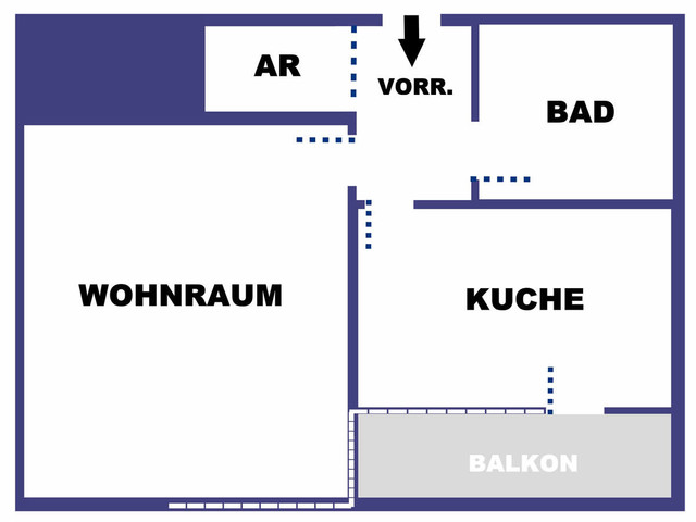 1-Zimmer-Wohnung in Dornbirn Bahnhofstrasse