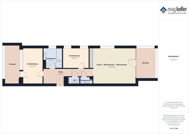 Exklusives Wohnen im Seedomizil Lochau mit Seeblick – 3-Zimmer-Wohnung mit zwei Terrassen