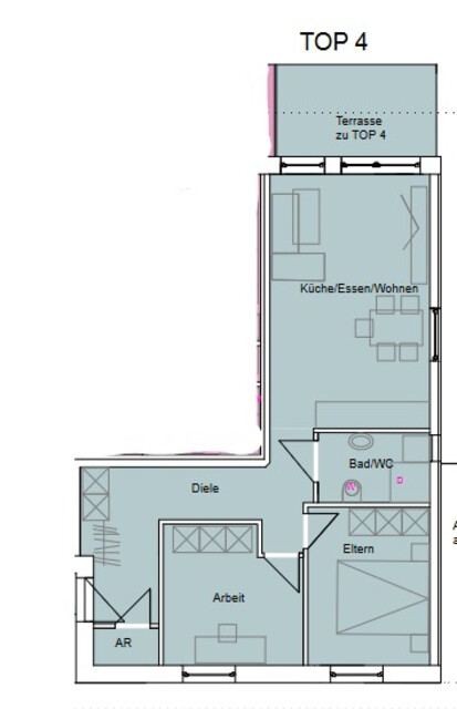 Kleine 3-Zimmerwohnung in Hohenems