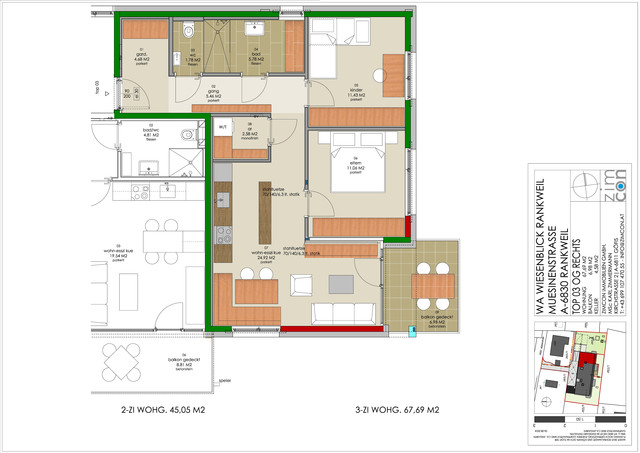 3-Zimmer Wohnung  Top 3 um mtl. € 1.311,-* inkl. Wohnbauförderung