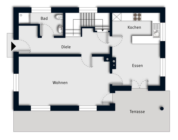 Klassisches Einfamilienhaus mit 4 Zimmern, Pool und Keller