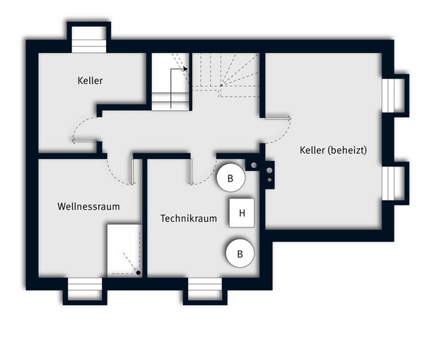 Klassisches Einfamilienhaus mit 4 Zimmern, Pool und Keller