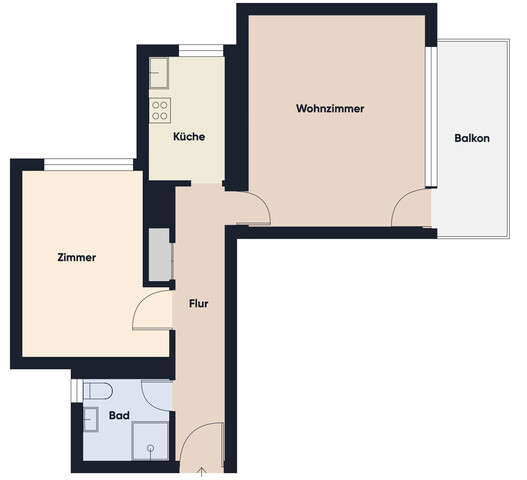 Attraktive 2-Zimmer-Wohnung