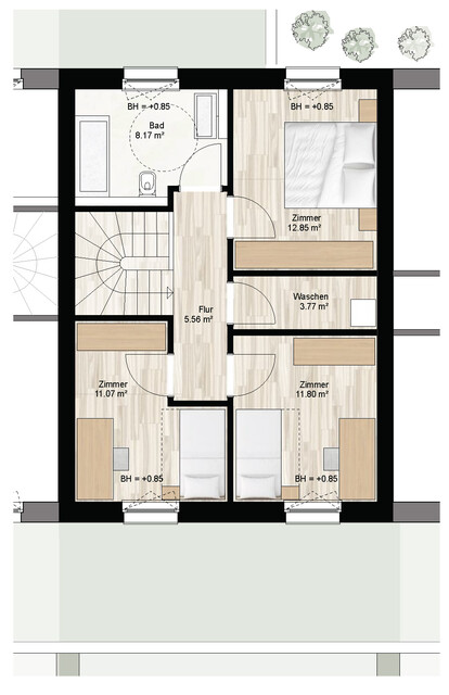 Modern wohnen in Wolfurt: Wohnbebauung mit Reihenhauscharakter in attraktiver Lage / Haus C
