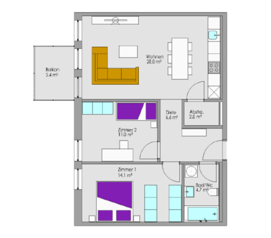 stylische 3-Zi-MIETKAUFwohnung sucht DICH!!