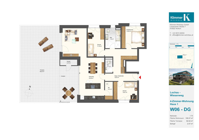 See, Berg, Natur - Ihr Zuhause! 4-Zimmer-Dachgeschosswohnung W06
