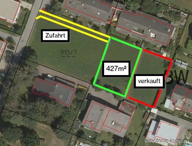 Baugrundstück mit ca. 427m² in sonniger & ruhiger Lage in Feldkirch-Nofels!