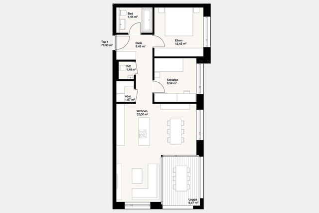 Exklusive 3-Zi-Terrassenwohnung - Dornbirn Zentrum