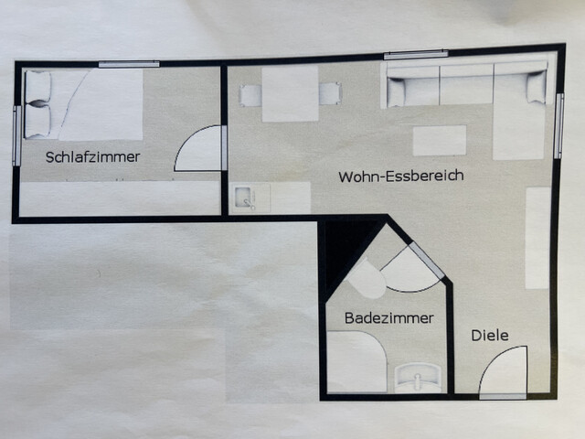 MITTEN IM DORFZENTRUM: Gemütliche 1,5 Zi-Wohnung