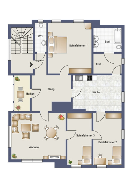 Gepflegte 4-Zimmer-Altbauwohnung in zentraler Lage von Frastanz