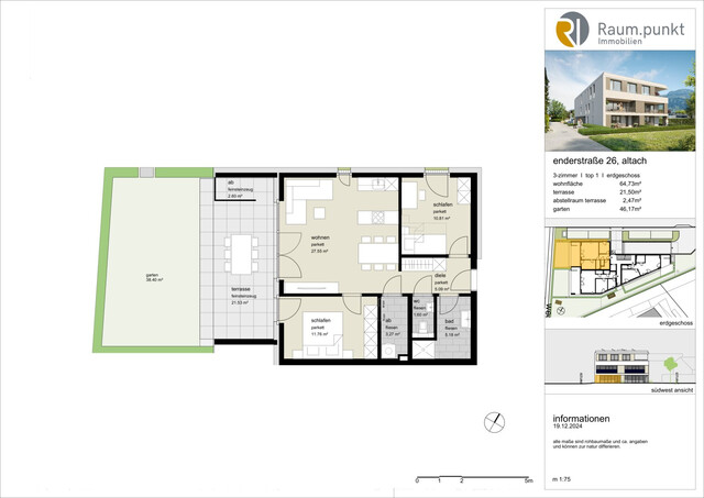 Wohnanlage in Altach | 3-Zimmer-Gartenwohnung