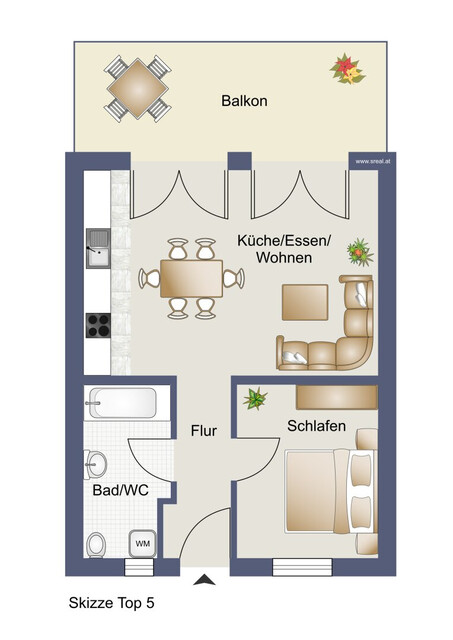 Attraktive 2-Zimmer-Wohnung in Hohenems