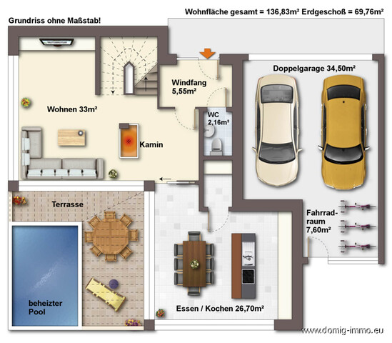 Wohnen auf höchstem Niveau, exklusives Wohnhaus mit Pool und Whirlpool in Feldkirch!