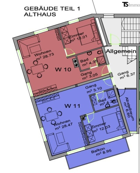 Bregenz: Langen bei Bregenz: Top 11: Gemütlich & modern vereint: 2-Zimmer 50 m2 mit Balkon
