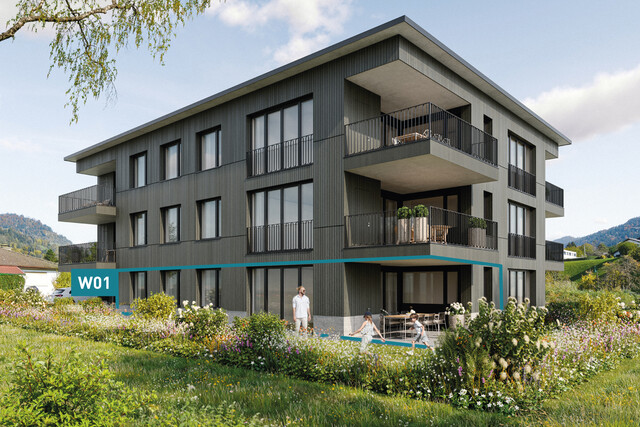 Ruhig wohnen, zentrumsnah leben. 3-Zimmer-Gartenwohnung W01
