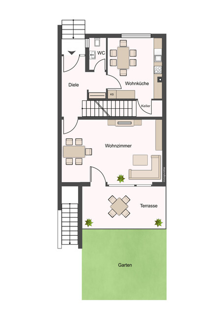 Sehr gepflegtes Reihenhaus mit Potenzial