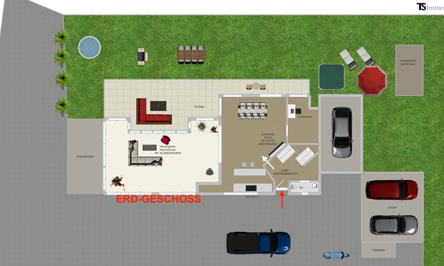 Nüziders: Einfamilienhaus mit Garten - Premium-Immobilie – Wohnjuwel mit Wintergarten, Wellnessbereich & Traumgarten