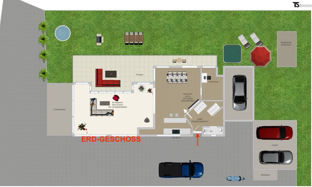 Nüziders: Einfamilienhaus mit Garten - Premium-Immobilie – Wohnjuwel mit Wintergarten, Wellnessbereich & Traumgarten