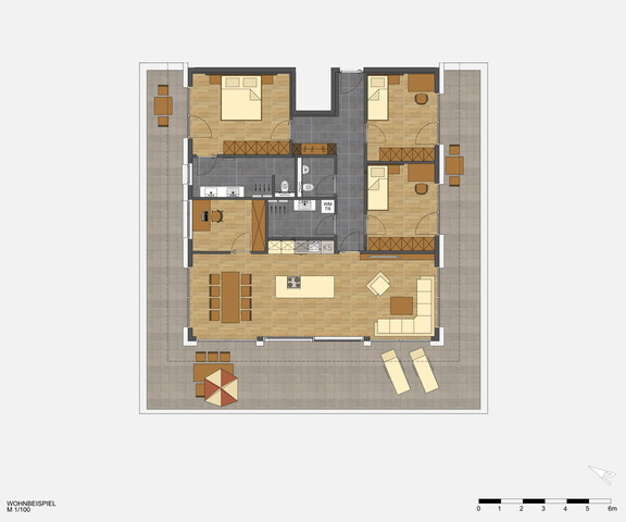 4-Zimmerwohnung mit großzügiger Terrasse