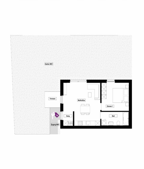 VERKAUFSSTART: RIVA-2-Zimmer Gartenwohnung in Lauterach