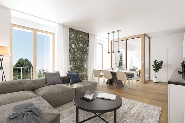 Dornbirn, Oberdorf -  sonnige 3- oder 4-Zimmer-Wohnung im 3. Geschoss mit Blick über ganz Dornbirn