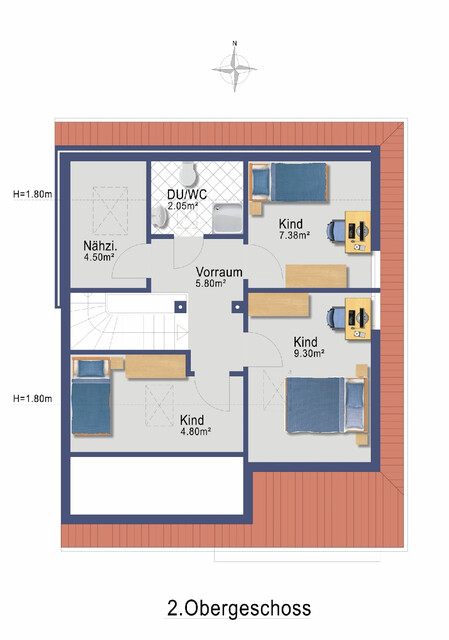 4 Zimmerwohnung mit Gartenanteil