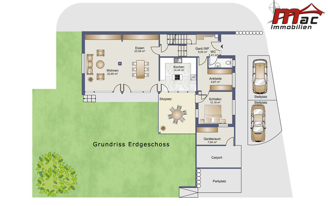 Geräumiges Architektenhaus in sonniger Ruhelage