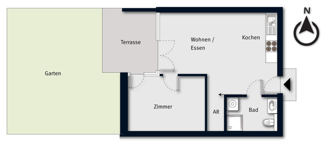 Investieren oder einziehen - Stilvolle Gartenwohnung in Feldkirch