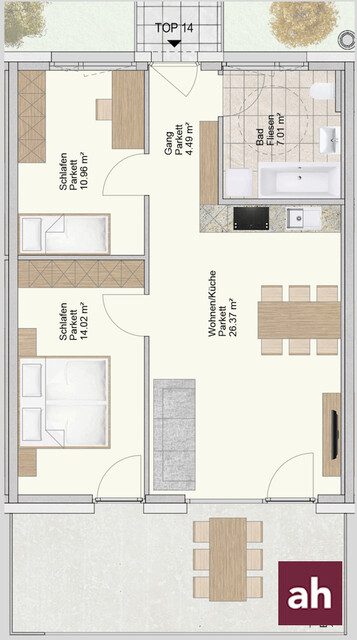 Investoren-Wohnung mit 3% Rendite